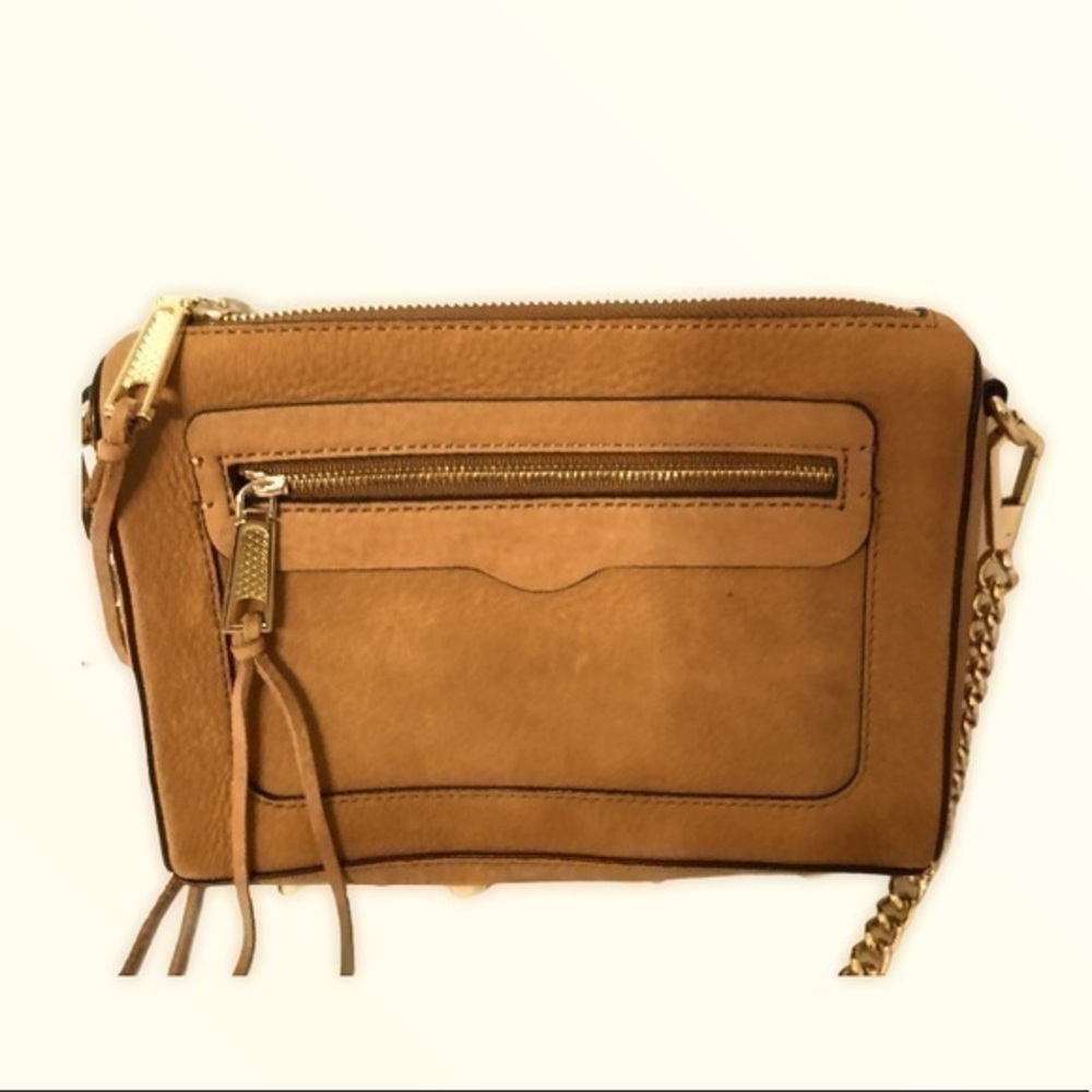 REBECCA MINKOFF brown avery crossbody bag